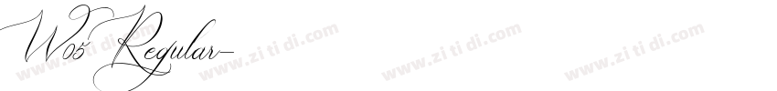 W05 Regular字体转换